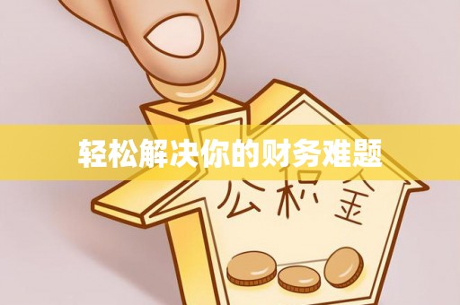 饶河轻松解决你的财务难题