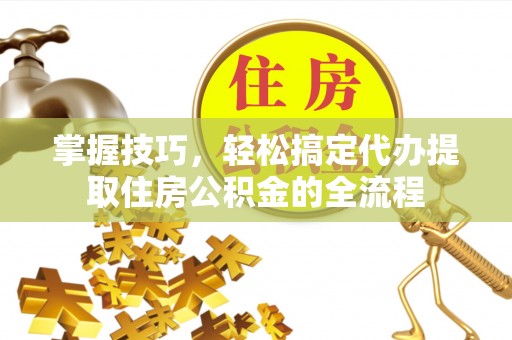 饶河掌握技巧，轻松搞定代办提取住房公积金的全流程